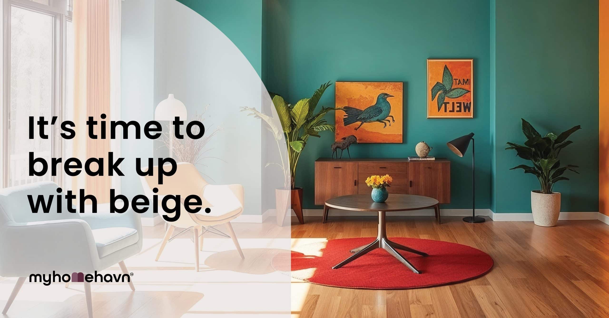Tired of beige? Home interior design is finally embracing colour, comfort and personality